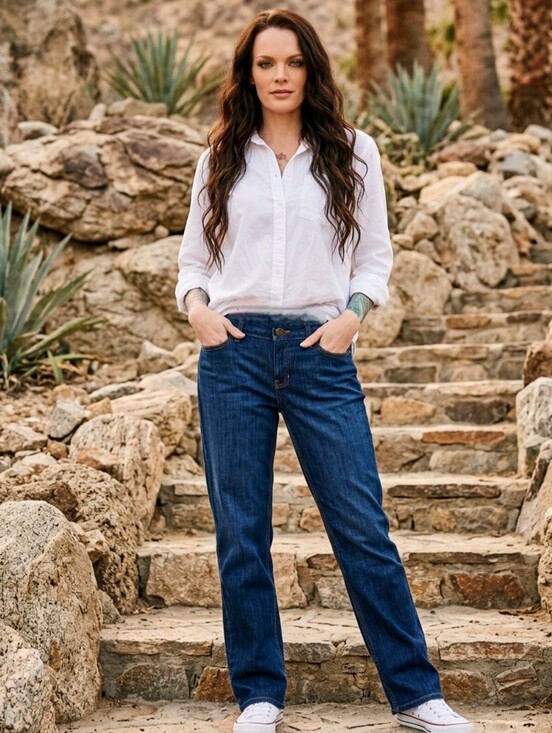 Tommy Hilfiger Denim - Tommy Hilfiger ✦ Mid-Rise Easy Fit Bootcut Jeans ✦ Blue Wash Stretch Sz 4 NWT